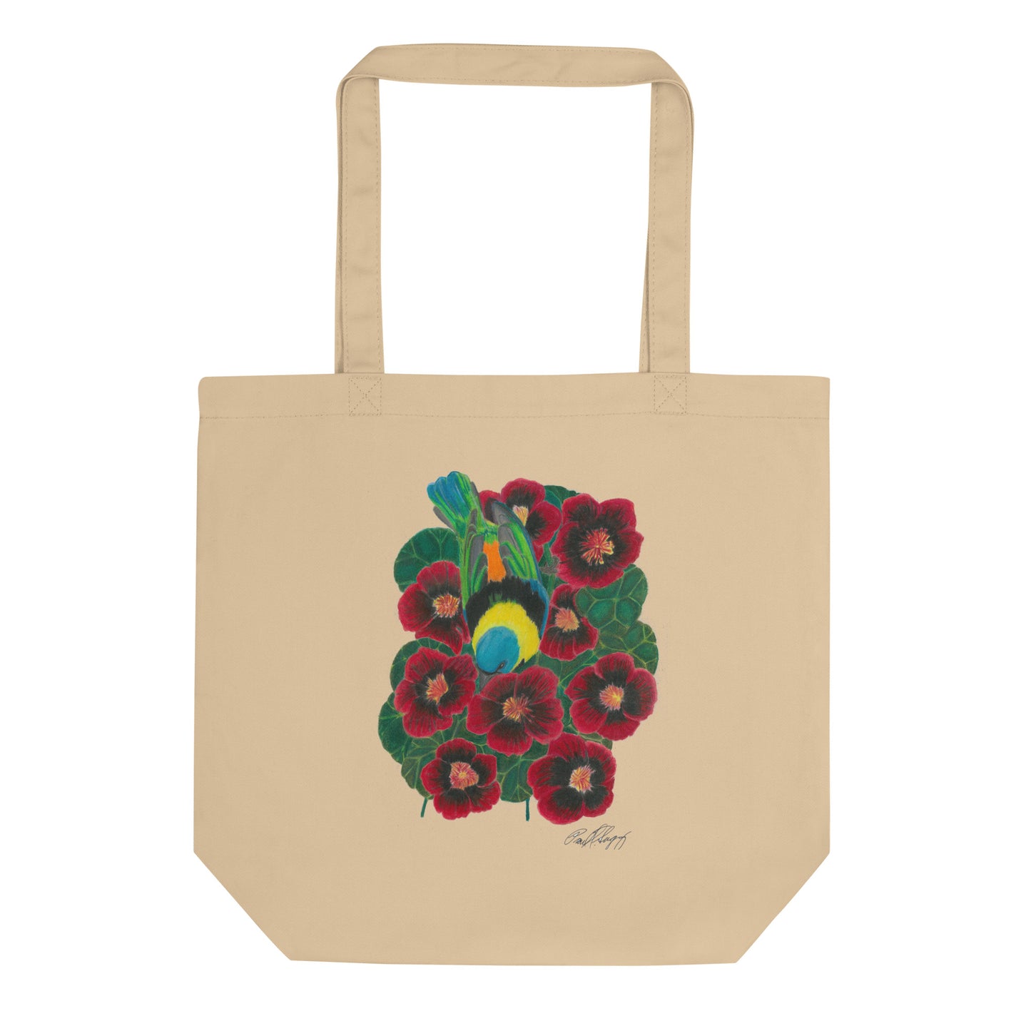 Eco Tote Bag featuring Green Headed Tanager design
