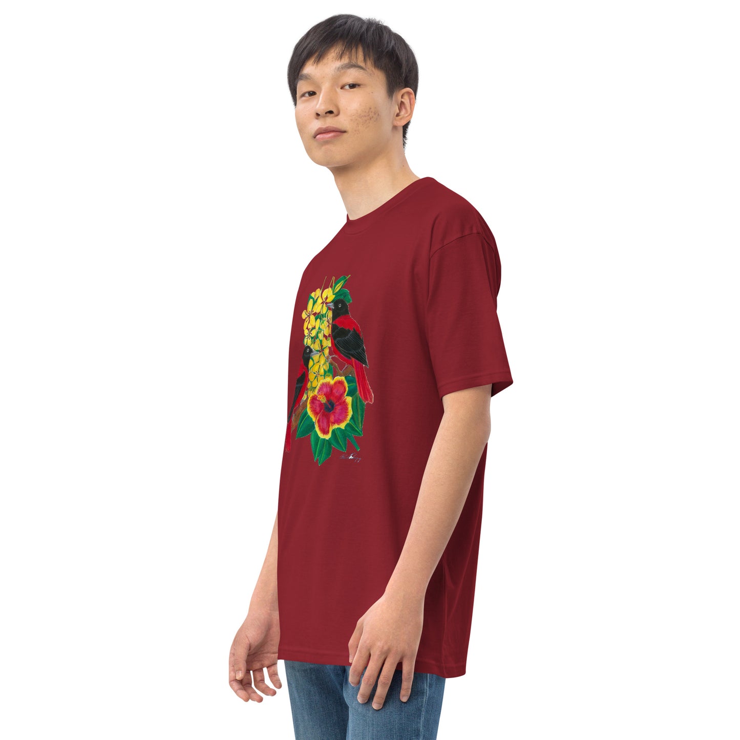 Wings of the Rainforest Men’s premium heavyweight tee