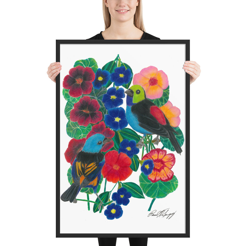 Wings of the Rainforest - Framed photo poster