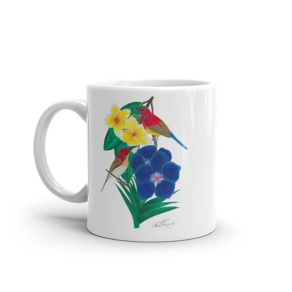 Bird Lover's glossy mug,  redrockartwork