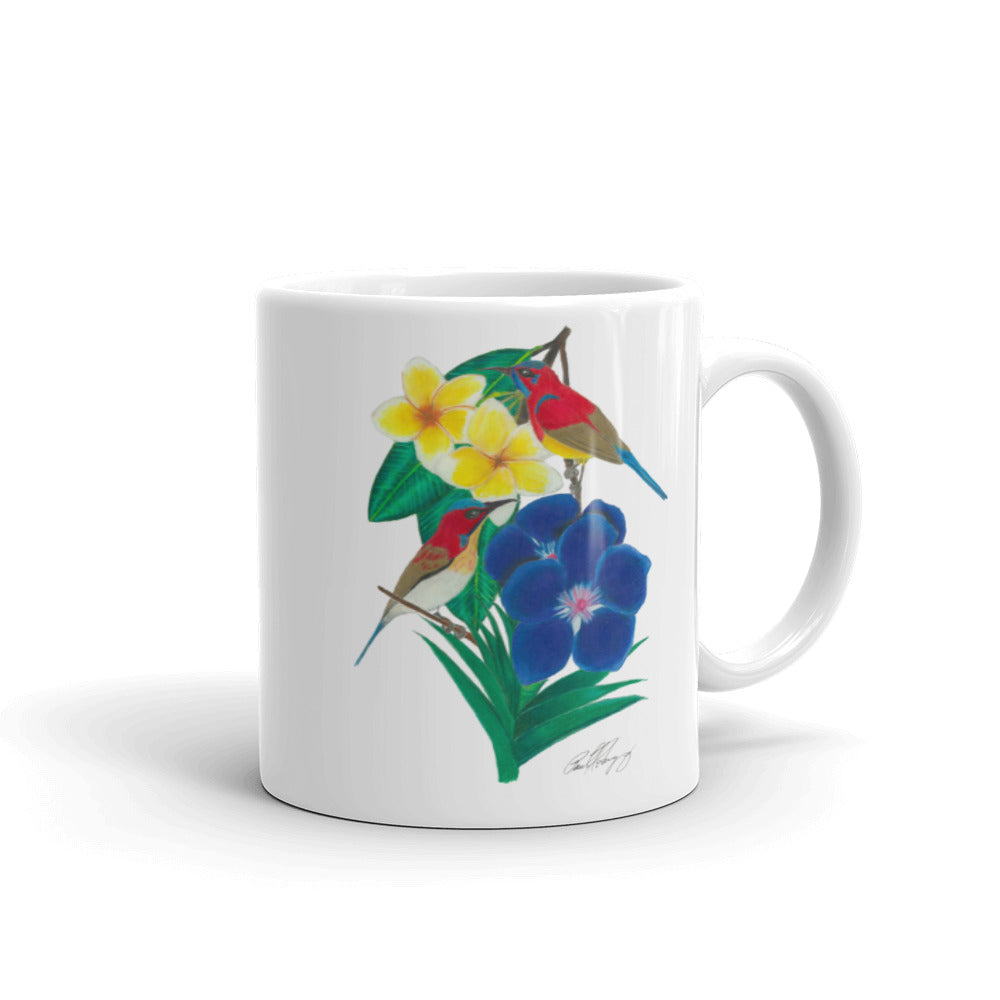 Bird Lover's glossy mug,  redrockartwork