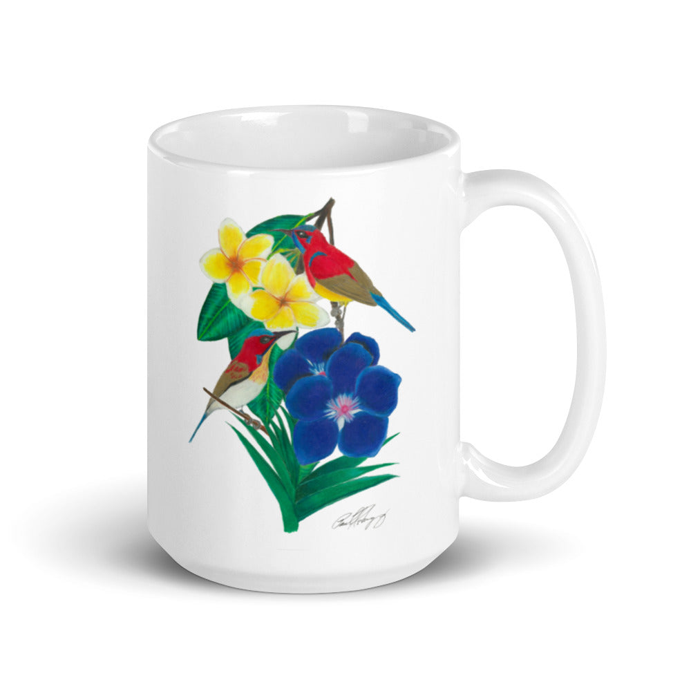 Bird Lover's glossy mug,  redrockartwork