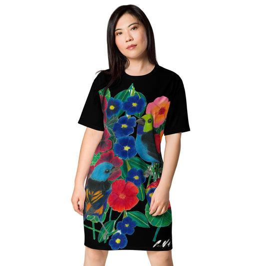 Bird Lover's T-shirt dress - redrockartwork