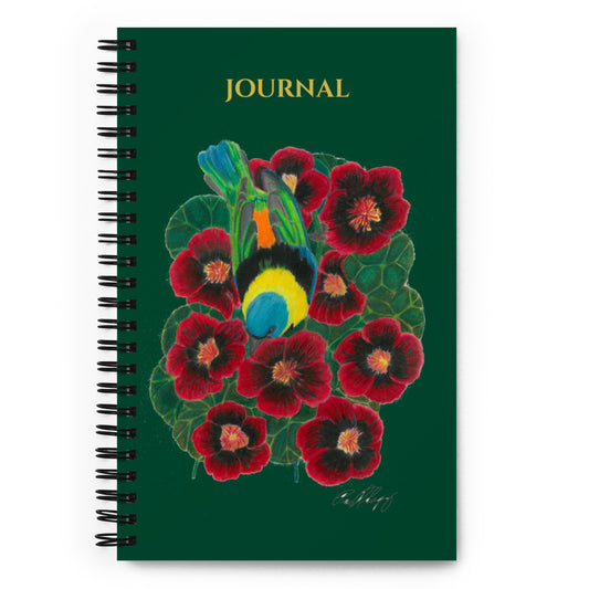 Wings of the Rainforest Journal/Notebook - featuring Green Headed Tanager