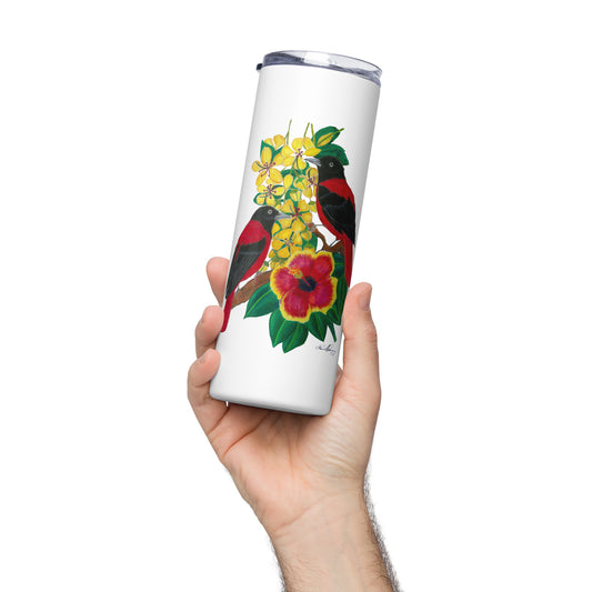 Bird Lover's stainless steel tumbler